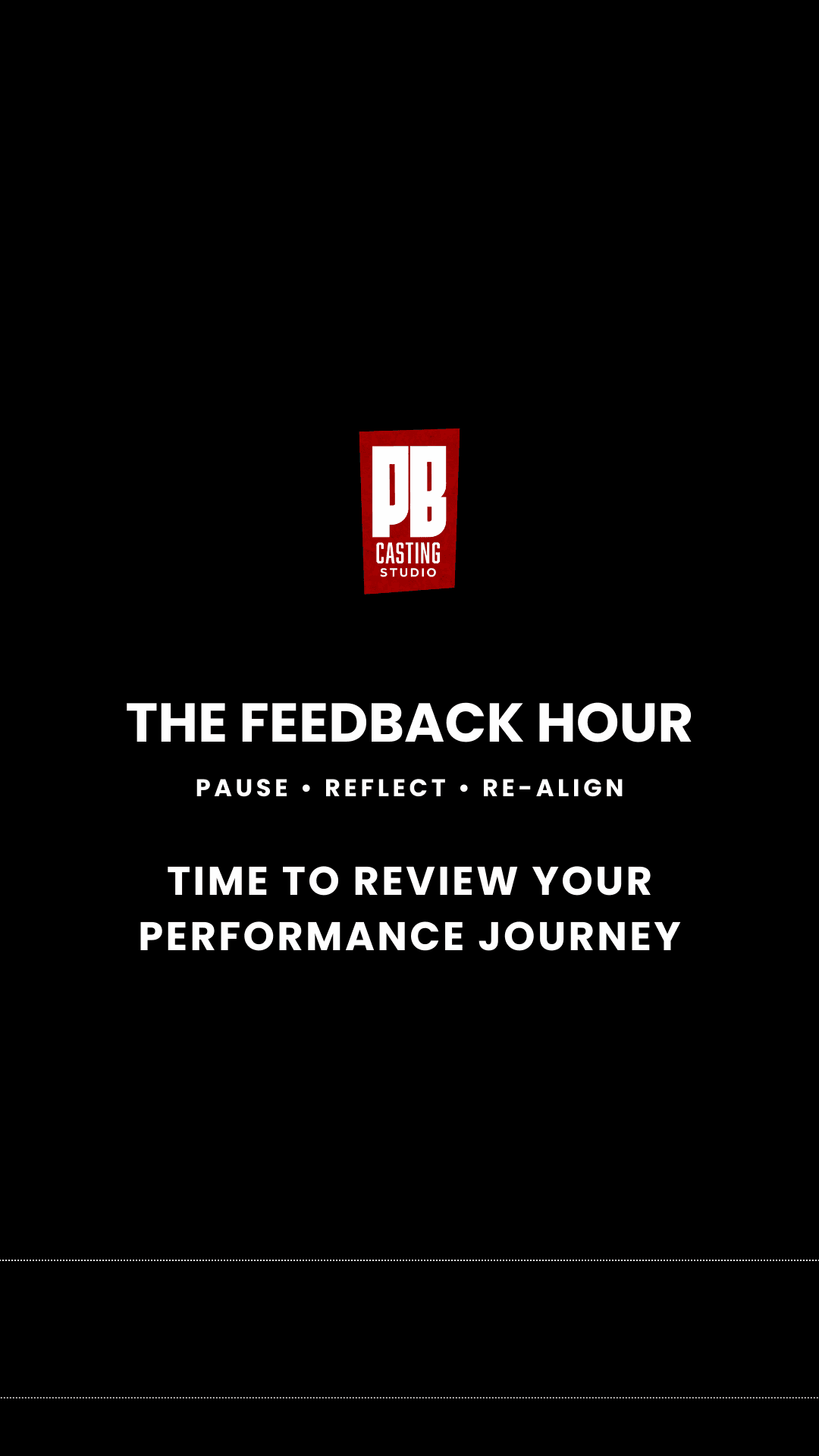 The Feedback Hour: 1-on-1 Actor Mentorship