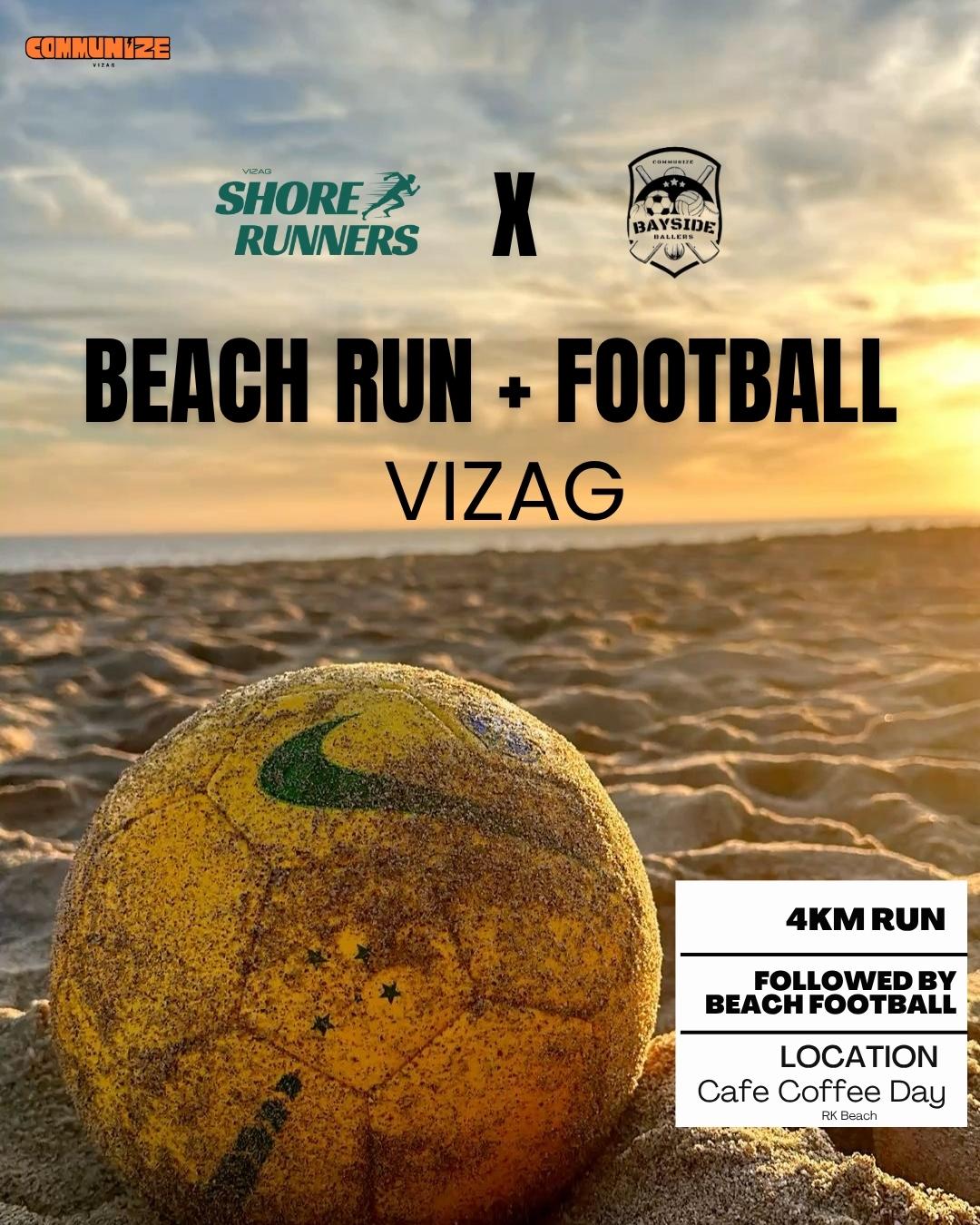 Run + Beach football